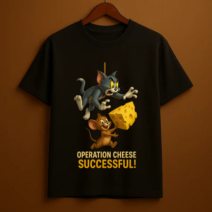 Operation Cheese – Tom & Jerry Heist Mode Graphic T-Shirt